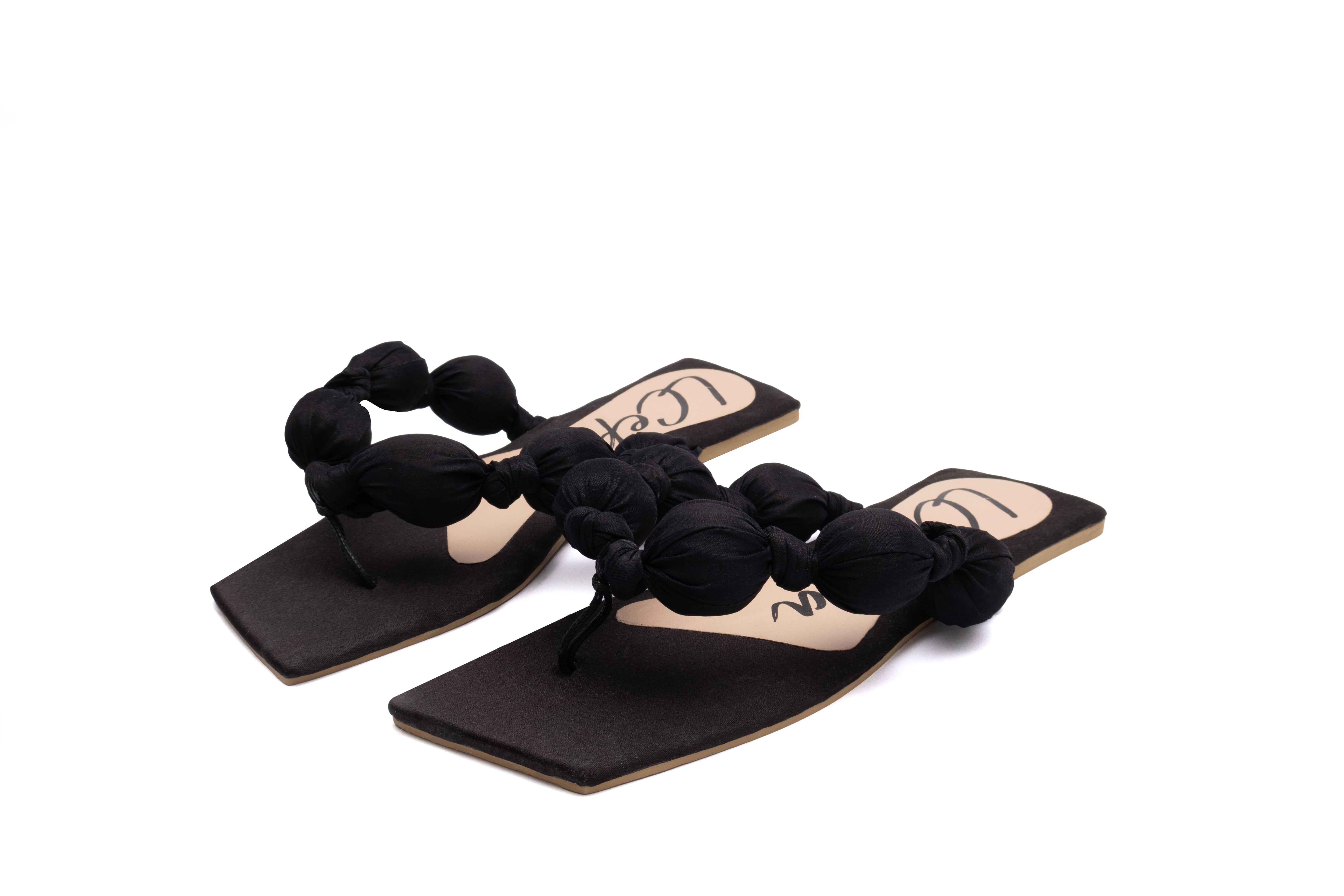 Citrus Sculpt Black Flats