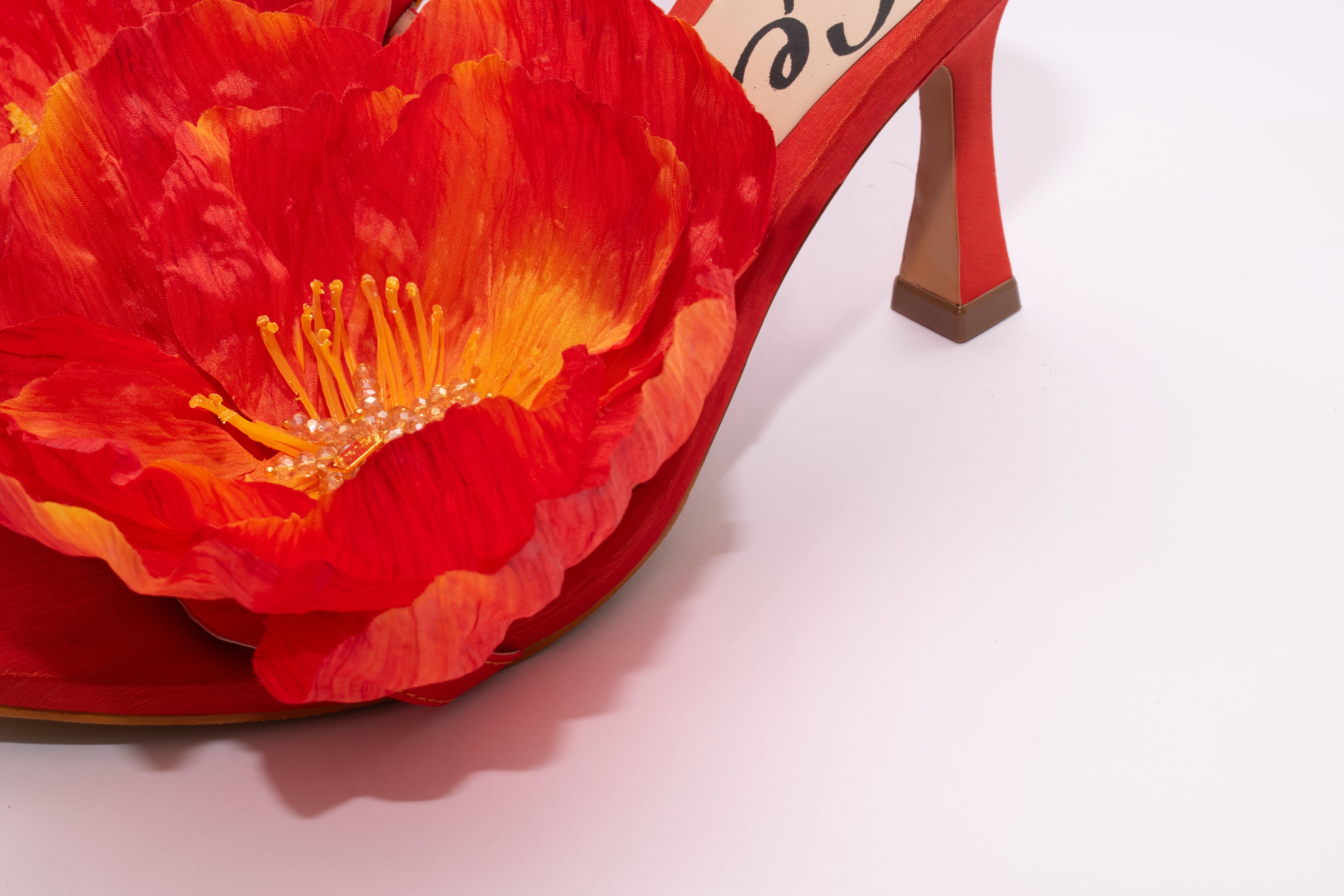 Amapola Orange Heels