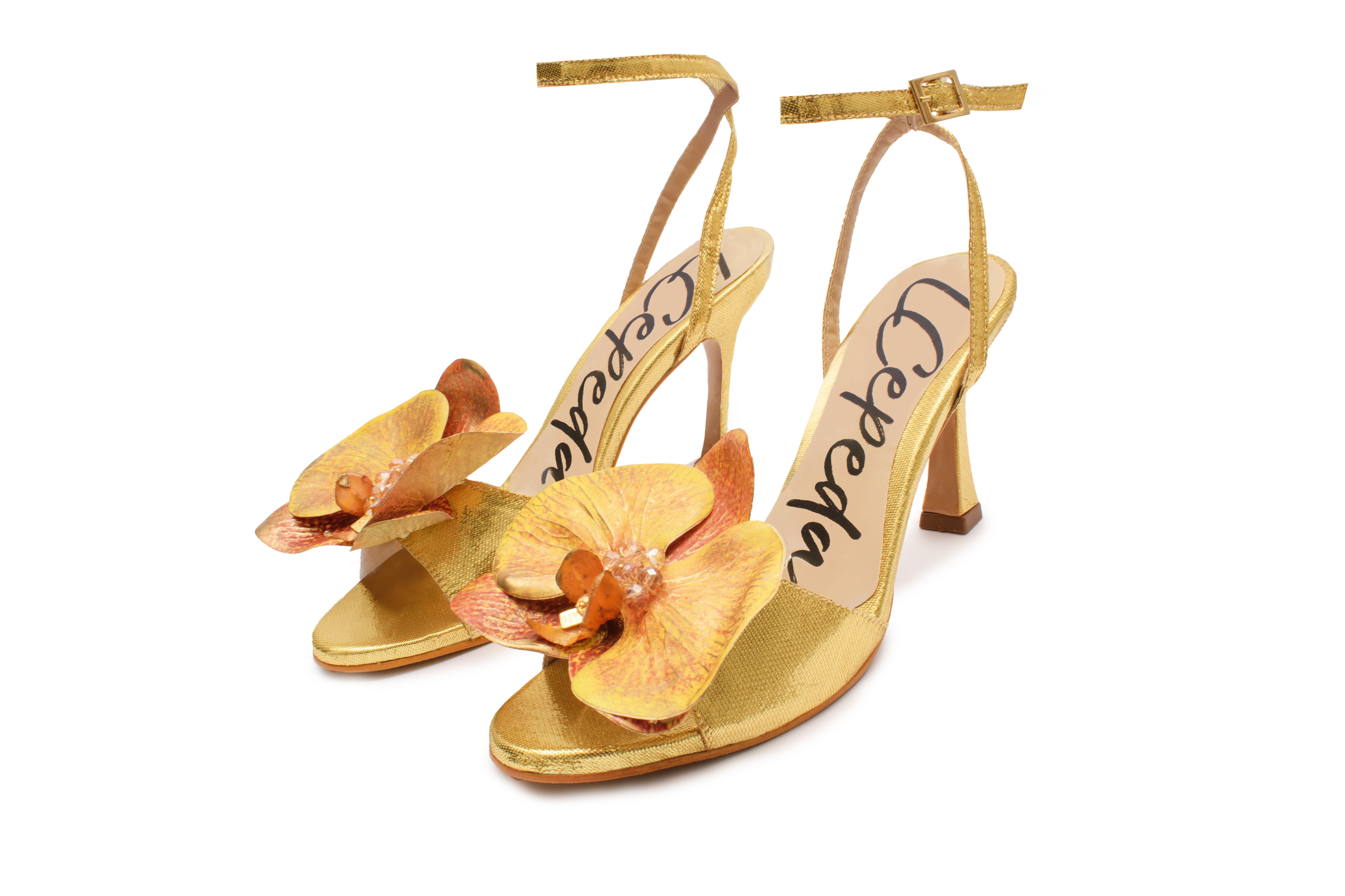 Golden Orchid Heels