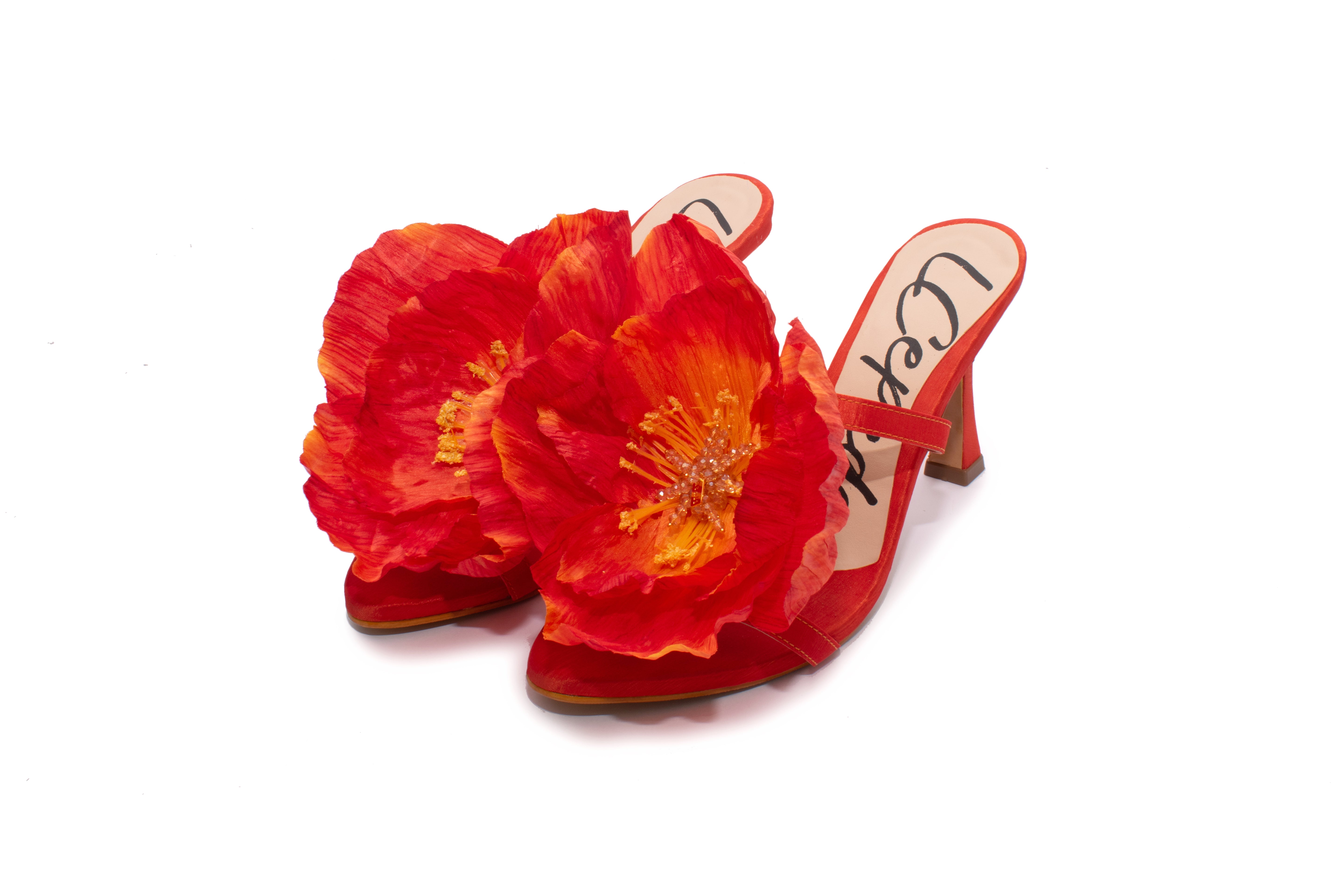Amapola Orange Heels