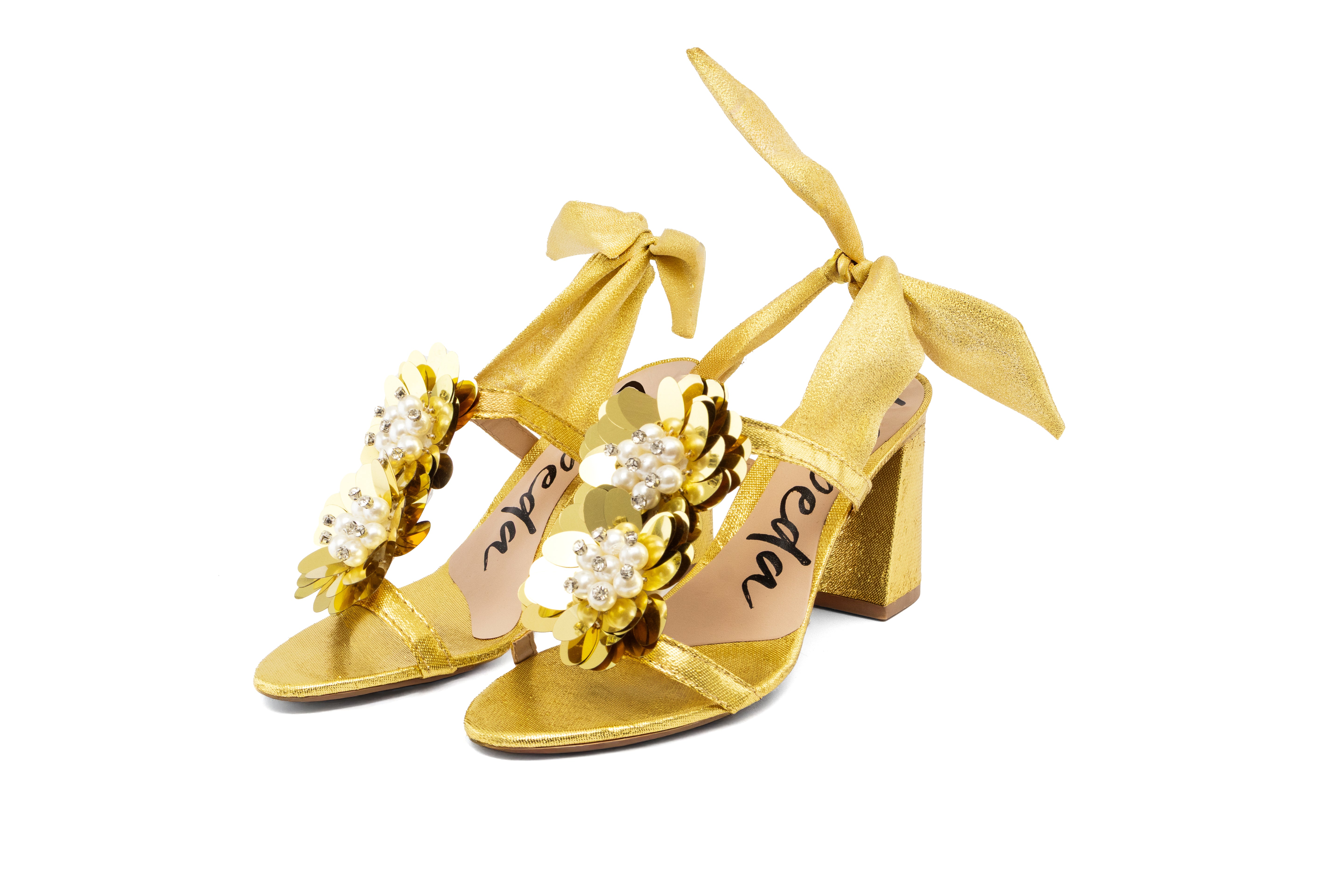 Blossom Golden Sandals