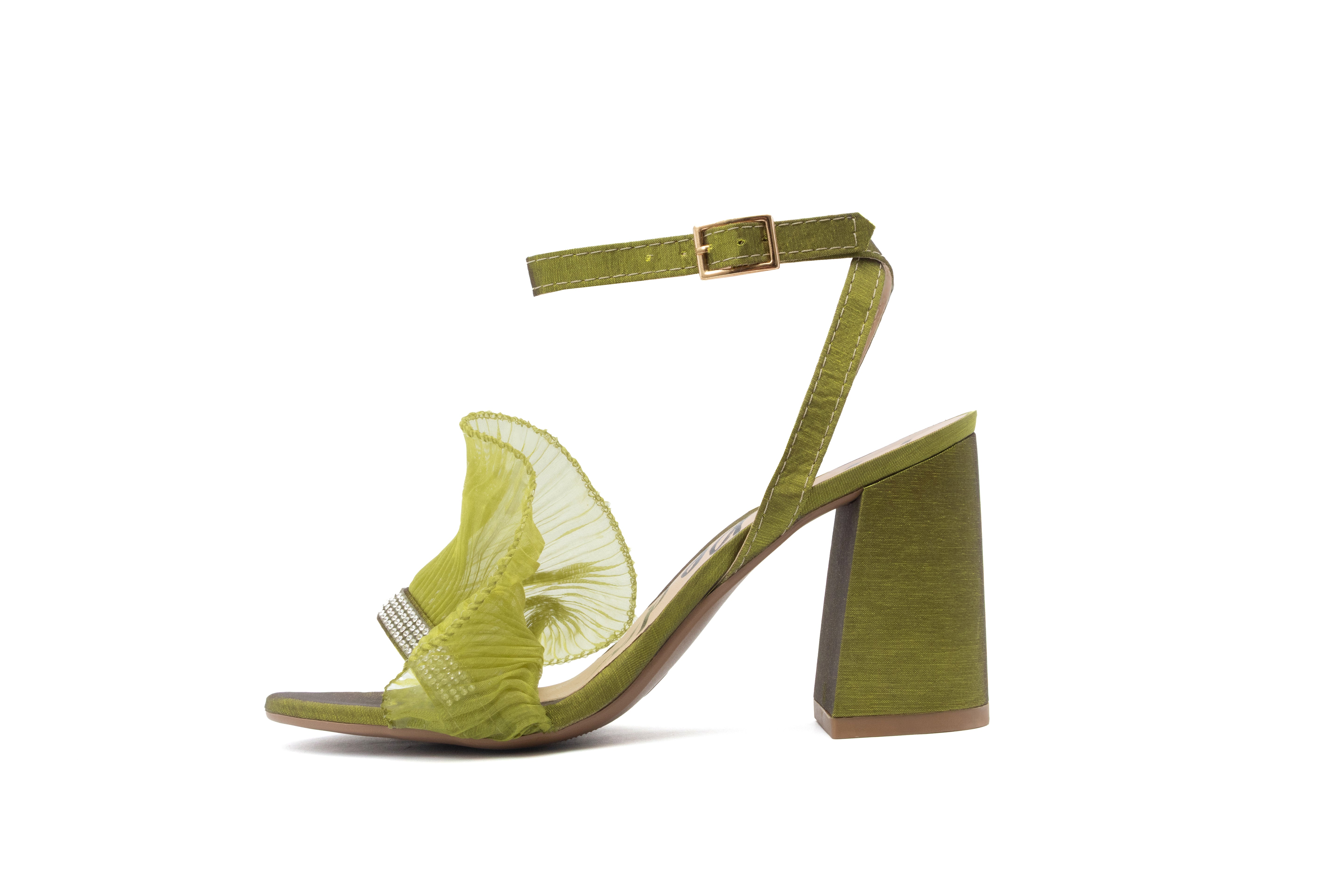 Shell pistachio sandals